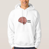 Veste À Capuche Une pensée intelligente Le pouvoir du cerveau (Devant)