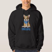 Veste À Capuche Unicorgi dog   Breed corgi   nice (Devant)