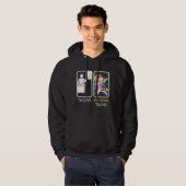Veste À Capuche Unicorn Dabbing Enseignant 4e année Retour T (Devant entier)