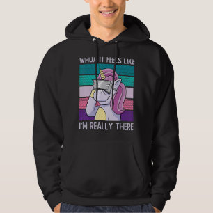 Veste À Capuche Unicorn Virtual Reality Vr Gamer Rainbow Magic C