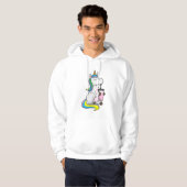 Veste À Capuche Unicorne avec thé bulle (Devant entier)