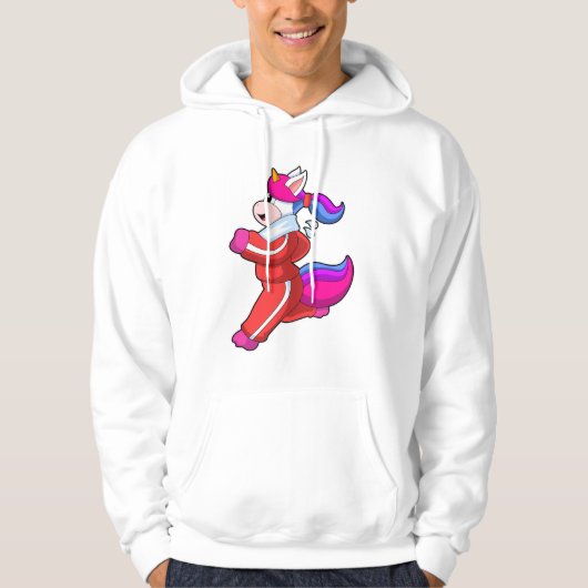 Veste À Capuche Unicorne en cours d'exécution (Devant)