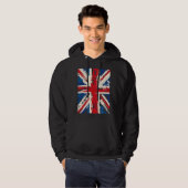 Veste À Capuche Union Jack British England United Kingdom Brushed  (Devant entier)