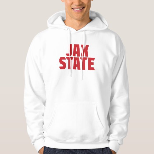 Veste À Capuche Université d'État de Jacksonville JAX STATE Rouge (Devant)