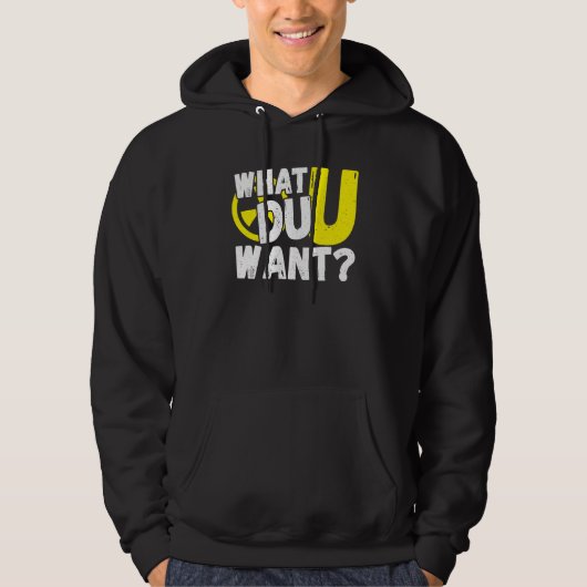 Veste À Capuche Uranium What Du U Voulez (Devant)