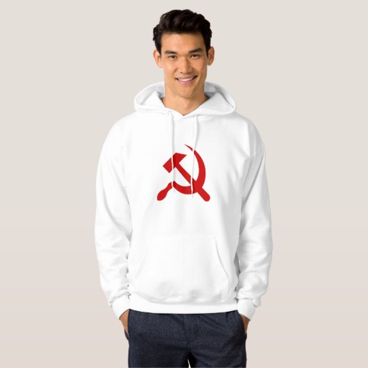 Veste À Capuche URSS Union soviétique Drapeau faucon communiste fa (Devant entier)