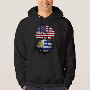 Veste À Capuche Uruguay Amérique uruguayenne drapeau des racines d