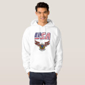 VESTE À CAPUCHE USA (Devant entier)