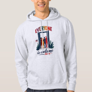 Veste À Capuche USA Inclusivité pour tous - Tout le monde est le b