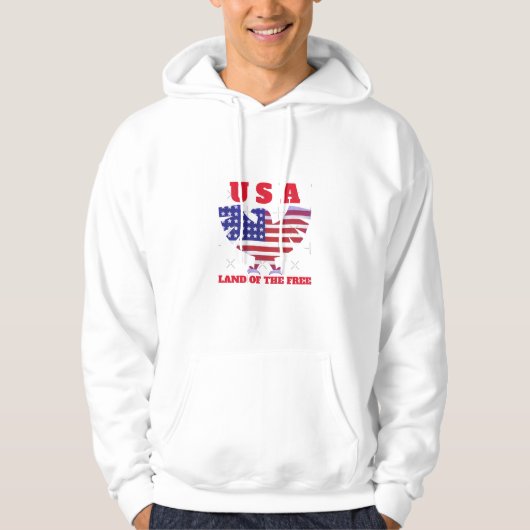Veste À Capuche USA - Pays des Libres (Devant)