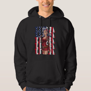 Veste À Capuche USA Pin-up Girl with Wrench