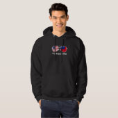 Veste À Capuche Usa Samoa Drapeau Lunettes de soleil Samoans Améri (Devant entier)
