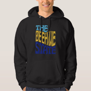 Veste À Capuche Utah Ut Us State Shape Motto