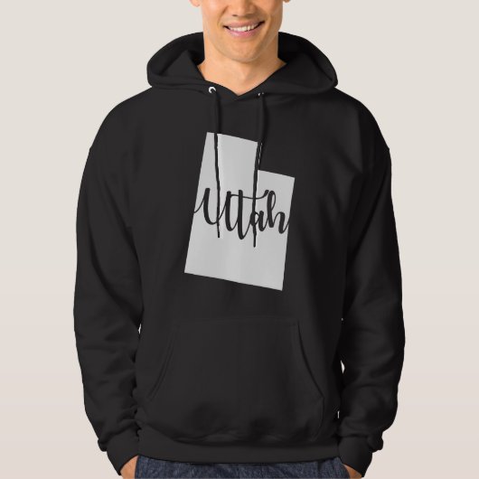 Veste À Capuche Utah Utahn UT State Shape (Devant)