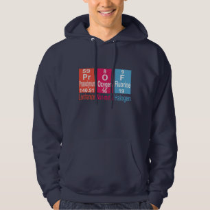 VESTE À CAPUCHE UTILISATION D'ÉLÉMENTS SUR LA TABLE PÉRIODIQUE