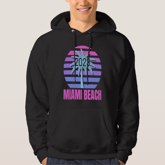 Veste À Capuche Vacances à Miami Beach 2023 (Devant)