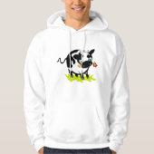 Veste À Capuche Vache avec une fleur (Devant)