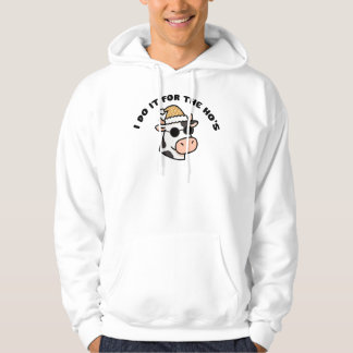 Veste À Capuche Vache de Noël Je Le Fais Pour Les Ho's