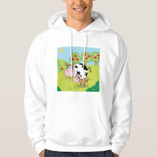 Veste À Capuche Vache Et Veau (Devant)