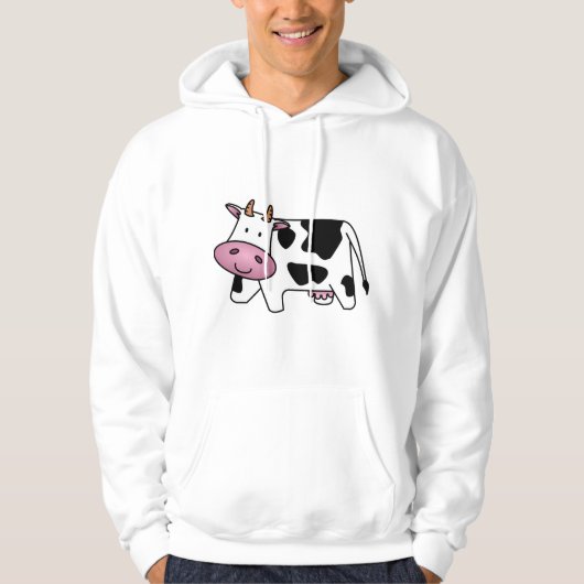 Veste À Capuche Vache heureuse (Devant)