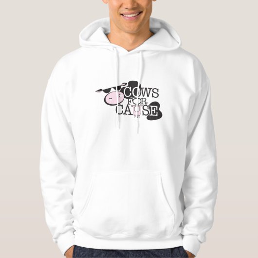 VESTE À CAPUCHE VACHES POUR LA CAUSE (Devant)