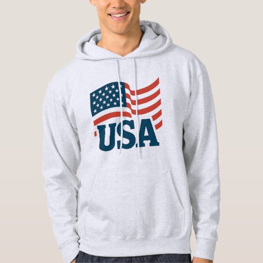 Veste À Capuche Vague d'unité américaine (Devant)