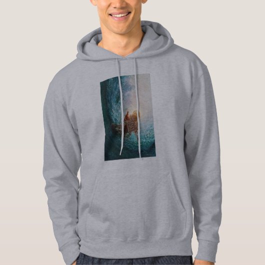 Veste À Capuche Vague Jésus (Devant)