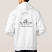 Veste À Capuche Vagues fractionnelles (Dos)