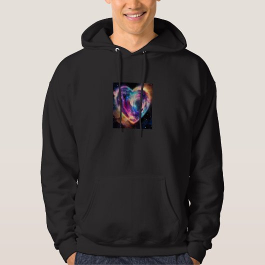 Veste À Capuche Valentine's Day Love Heart Galaxy Girlfriend Fianc (Devant)