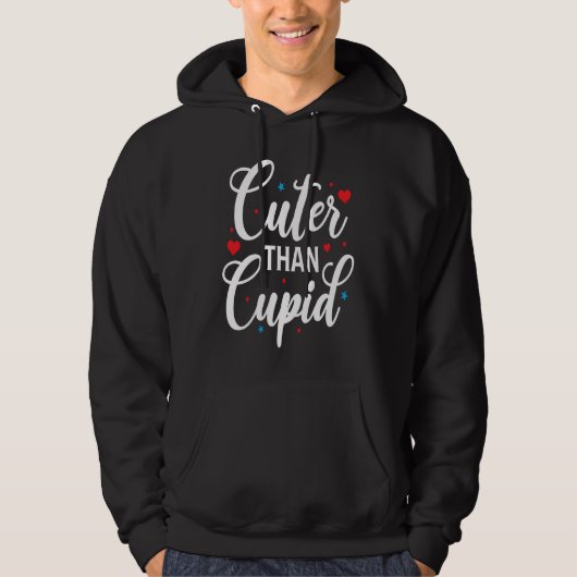 Veste À Capuche Valentineu2019s Day Cuter Than Cupid (Devant)