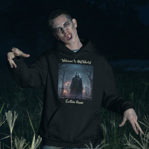Veste À Capuche Vampire dans le cimetière