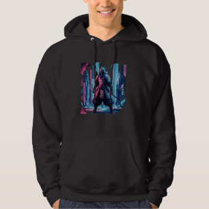 Veste À Capuche Vaporwave esthétique rétro Cyberpunk Samurai Japan