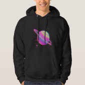 Veste À Capuche Vaporwave Synthwave Glitch Saturn 80s 90s A2K Aest (Devant)