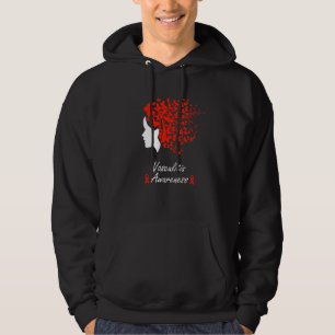 Veste À Capuche Vasculitis Awareness Women Butterflies Hair Ribbon
