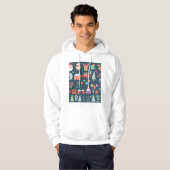 Veste À Capuche vectoriel ensemble joins éléments de noël père Noë (Devant entier)
