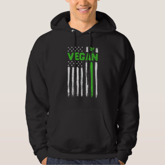 Veste À Capuche Vegan USA American Flag Vegetarian Farming Vegan 4