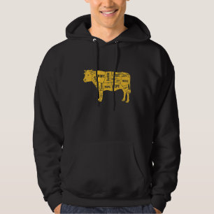 Veste À Capuche Vegan Vache Anti Cruauté Animale Droits des Animau