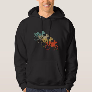 Veste À Capuche Vélo couché de style rétro vintage cyclisme