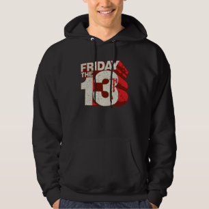 Veste À Capuche Vendredi 13   Logo 3D empilé saignant