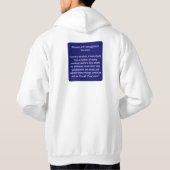 Veste À Capuche Vendu ! Citation de foi avec texte de la lavande à (Dos)