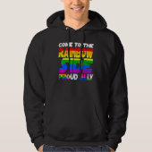 Veste À Capuche Venez À Rainbow Side Fier Ally Pride Lgbt Les (Devant)
