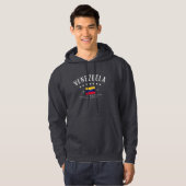 Veste À Capuche Venezuela | Vénézuela Drapeau Longitude Moderne (Devant entier)
