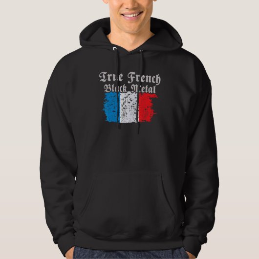 Veste À Capuche Véritable Black Metal Français (Devant)