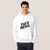 Veste À Capuche Vérité à la mode de courrier de fausses nouvelles (Devant entier)