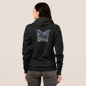 Veste À Capuche Veste Abstraite Zip up Butterfly (Dos entier)
