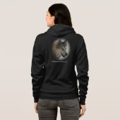 Veste À Capuche Veste de fermeture éclair d'ouatine de loup (Dos entier)