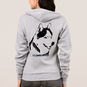 Veste À Capuche Veste Husky Veste femme traîneau Chien Veste perso