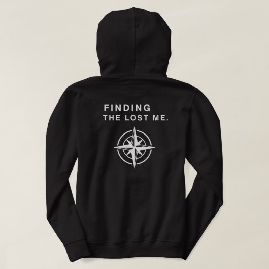 Veste À Capuche Vêtement de rue graphique Compass Finding The Lost (Design dos)