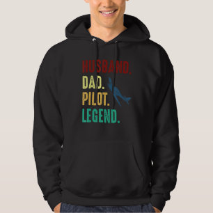 Veste À Capuche Vêtements de légende du pilote du mari - pilote Vi