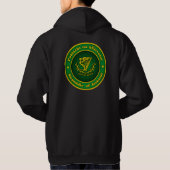 Veste À Capuche Vêtements de médaillon irlandais (Dos)